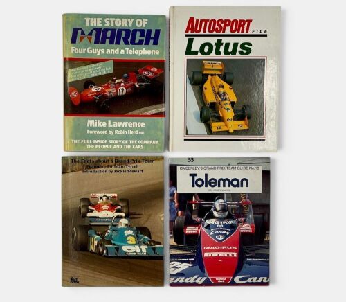 FORMULA ONE: A group of four books on Formula One constructors including March, Lotus and Tyrrell [Location: Sydney]