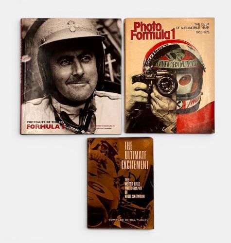 FORMULA ONE: A group of three hardcover books relating to motor sport photography [Location: Sydney]