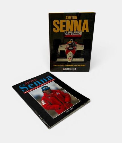 AYRTON SENNA: A pair of publications, one signed by Ayrton Senna [Location: Sydney]