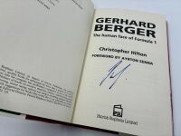 GERHARD BERGER: A hardcover biography by Christopher Hilton, signed by Gerhard Berger [Location: Sydney] - 4