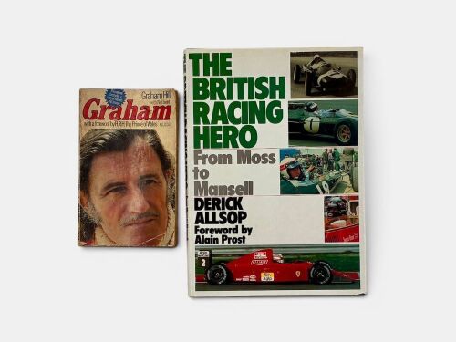 THE BRITISH RACING HERO: A hardcover book by Derick Allsop, signed by various drivers including Stirling Moss and Jackie Stewart [Location: Sydney]