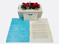 STUTZ BLACK HAWK: A 1:24 scale model by Franklin Mint of the 1928 Stutz Black Hawk Boattail Speedster [Location: Sydney]