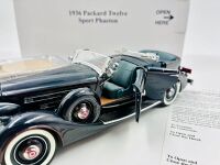 PACKARD TWELVE SPORT PHAETON: A 1:24 scale model by Danbury Mint of the 1936 Packard Twelve Sport Phaeton [Location: Sydney] - 6