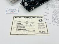 PACKARD TWELVE SPORT PHAETON: A 1:24 scale model by Danbury Mint of the 1936 Packard Twelve Sport Phaeton [Location: Sydney] - 15