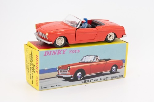 ATLAS/DINKY TOYS: 528 Peugeot 404 Pininfarina, opening bonnet & doors. Boxed