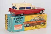 CORGI TOYS: 437 Superior Ambulance on Cadillac Chassis 1962-65 - 2