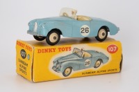 DINKY TOYS: 107 Sunbeam Alpine Sports RN26 1955-59