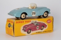 DINKY TOYS: 107 Sunbeam Alpine Sports RN26 1955-59 - 2