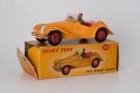 DINKY TOYS: 102 MG TF Midget, touring version, 1957-60