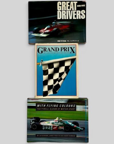 FORMULA ONE: A group of three hardcover books relating to Grand Prix racing [Location: Sydney]