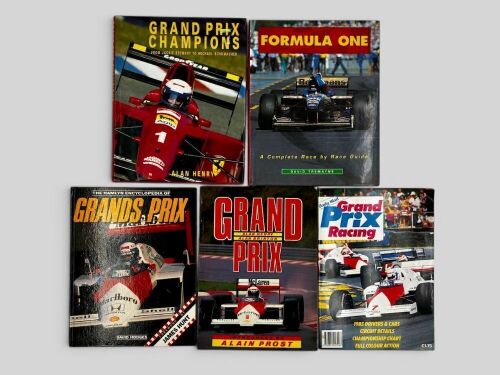419 · FORMULA ONE: A group of five books relating to Grand Prix racing [Location: Sydney]