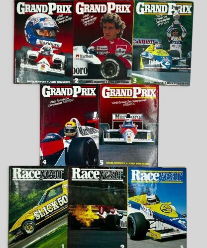FORMULA ONE YEARBOOKS: A group of five hardcover Grand Prix Yearbooks [Location: Sydney]