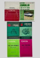 TOYOTA: A group of six manuals for various Toyota models including Crown, Corolla KE70 and Corona [Location: Sydney]