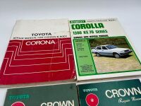 TOYOTA: A group of six manuals for various Toyota models including Crown, Corolla KE70 and Corona [Location: Sydney] - 4