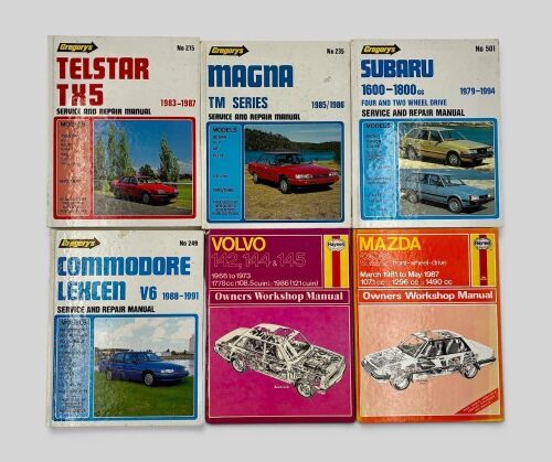 323 · WORKSHOP MANUALS: A group of nine workshop manuals [Location: Sydney]