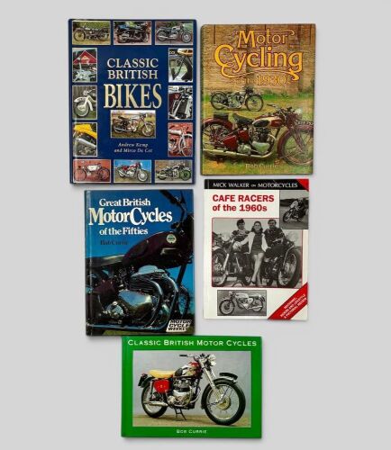 304 · MOTORCYCLE BOOKS: A group of five books covering British motorcycles [Location: Sydney]
