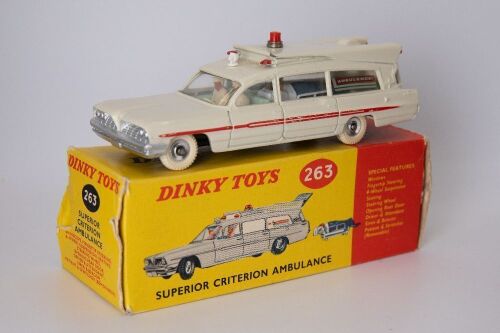 DINKY TOYS: 263 Superior Criterion Ambulance 1962-68