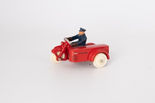 AUTOCRAFT: A miniature Autocraft model of a Royal Mail motorcycle with sidecar