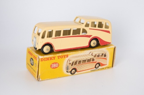 DINKY TOYS: 280 Observation Coach 1954-1960