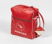 QANTAS CABIN BAGGAGE: A Red QANTAS Cabin Baggage, with original cabin baggage label