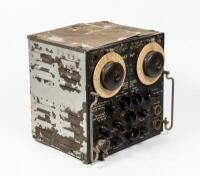 WWII AUSTRALIAN RADIO: A WWII AR8 receiver by AWA, used on locally made aircraft like the Wirraway, 32cm high x 30.5cm wide - 2