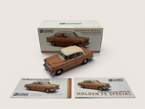 304 · HOLDEN FE: A 1:18 scale modelby Classic Carlectables of the 1956-1958 Holden FE Special Sedan with certificate of authenticity and original packaging, limited edition 1 of 750 [Location: Sydney]