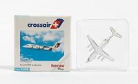 AVRO: A NOS 1:500 scale Herpa Crossair Avro RJ 100 Jumbolino