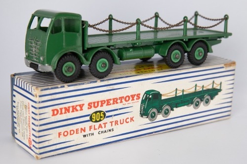 DINKY SUPERTOYS: 905 Foden Flat Truck with Chains 1954-1964