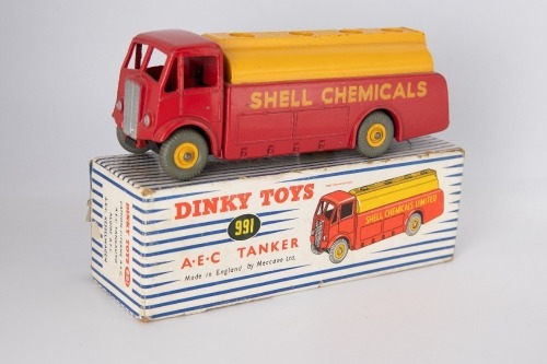 DINKY TOYS: 991 A.E.C Tanker in Shell Chemicals Livery 1954-1958