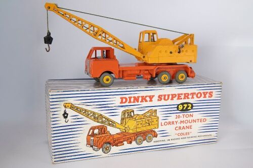 DINKY SUPERTOYS: 972 20-Ton Lorry Mounted Crane 'Coles' 1955-1968