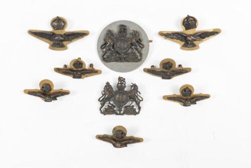RAF: A group of RAF WWII uniform badges, from different size