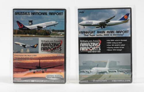AIRCRAFT DVD'S : 2 NOS sealed Aircraft Dvd's including, Frankfurt Rhein Main Airport and Brussels national Airport
