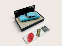 HOLDEN HQ: A 1:43 scale model by Trax of the 1971-1974 Holden HQ Premier Sedan with three badges and original packaging [Location: Sydney]