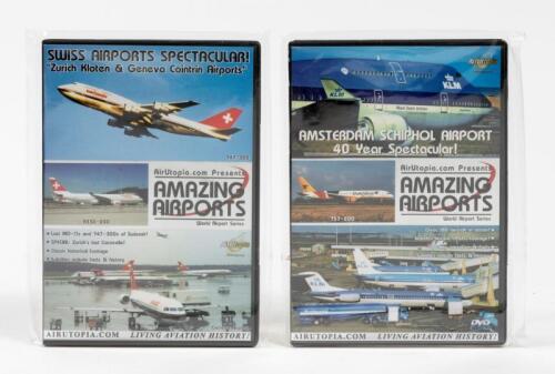 AIRCRAFT DVD'S: 2 NOS sealed Aircraft Dvd's including, Amsterdam Schiphol airport "40 years" and Swiss airports "Zurich Kloten & Geneva Cointrin airports"