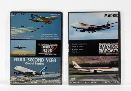AIRCRAFT DVD'S: 2 NOS sealed Aircraft Dvd's including, Madrid "Iberia" and A380 Second Year "Global testing"