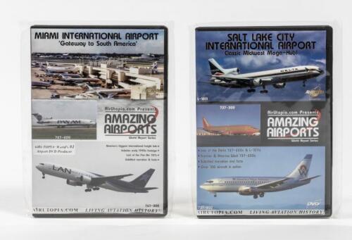 AIRCRAFT DVD'S: 2 NOS sealed Aircraft Dvd's including, Miami International Airport "Gateway to South America" and Slat Lake City International Airport "Classic Midwest mega hub"
