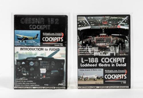AIRCRAFT DVD'S: 2 NOS sealed Aircraft Dvd's including, Cessna 152 "Introduction to flight" and L-188 Cockpit "Lockheed Electra in detail"