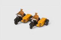 DINKY TOYS: Two Dinky Toys No.270 A.A. Service Patrol Motorcycles, 1959-1962