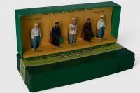 DINKY TOYS: No.5 Train & Hotel Staff figurine accessory set, Gauge O, 1954-1956