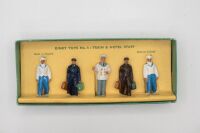 DINKY TOYS: No.5 Train & Hotel Staff figurine accessory set, Gauge O, 1954-1956 - 3