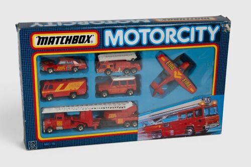MATCHBOX: A c1990 Matchbox Motorcity MC-15 set