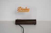 DINKY TOYS: An original c1950s Dinky Toys countertop display flashing light-up sign, working, measures 32cm high, 31cm wide