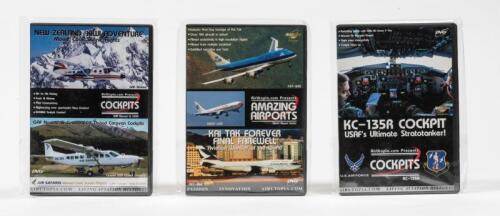 AIRCRAFT DVD'S: 3 NOS sealed Aircraft Dvd's including, KC-135R Cockpit " USAF's Ultimate Stratotanker", Kai Tak forever Final Farewell and New Zealand 'Kiwi' Adventure "Mount Cook Scenic Flights"