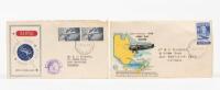 FIRST DAY COVER: Two First Day covers, one celebrating the first Australian round the world air service, QANTAS Empire Airways, one commemorating the 30th Anniversary of the First Tasman air crossing by Sir Charles Kingsford Smith