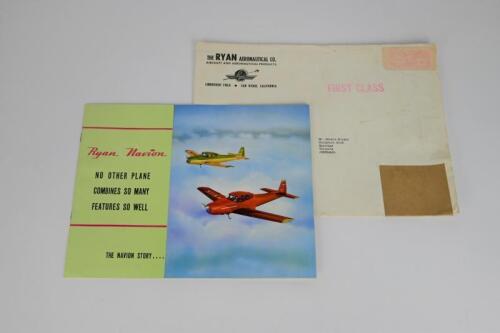 RYAN: An interesting and rare RYAN Navion airplane sales brochure
