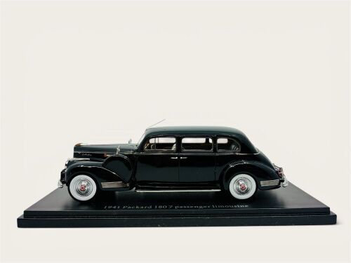 94 · PACKARD: A 1:43 scale model by Esval Models of the 1941 Packard 180 7 Passenger Limousine with original packaging [Location: Sydney]