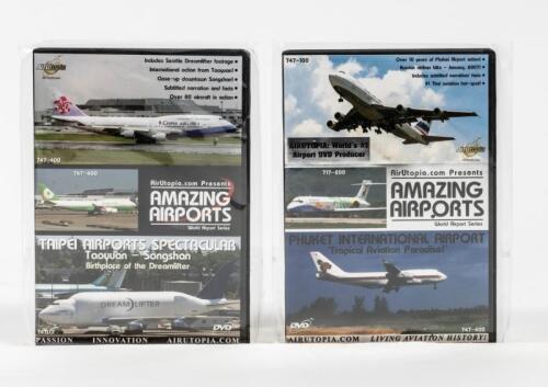 AIRCRAFT DVD'S: 2 NOS sealed Aircraft Dvd's including, Taipei Airports "Taoyuan - Songshan" and Phukhet International Airport "Tropical aviation paradise"