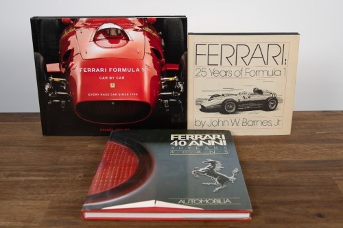 FERRARI: Three hardcover books relating to Ferrari