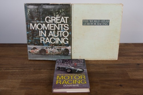 MOTOR RACING: Three hardcover books relating to motor racing