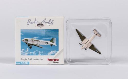 DOUGLAS C-47: A NOS 1:500 scale Herpa wings Douglas C-47 "Fassberg flyer"